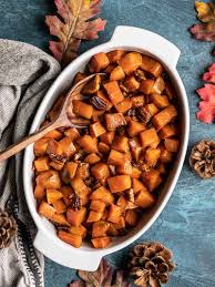 Don't use the canned yams. Maple Roasted Sweet Potatoes With Pecans Budget Bytes