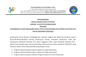 Download contoh soal skd sekolah kedinasan jawaban. Kementerian Pendayagunaan Aparatur Negara Dan Reformasi Birokrasi Pendaftaran Mahasiswa Baru Politeknik Statistika Stis Buka 600 Formasi