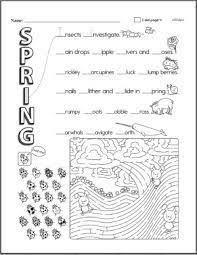 Spring bulletin board spring coloring pages spring compare and contrast spring critical thinking spring dot to dots spring drawing spring for kids spring glyphs: Spring Crossword Worksheets Lessons And Printables