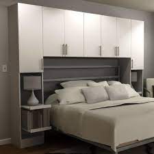 Horizon Queen Size Bed Surround Melamine Cabinets In White Bedroom Storage For Small Rooms Wardrobe Design Bedroom Bedroom Storage