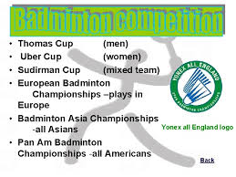 Most famous women's tournament is. Badminton Vanne Hong Computers December 2010 Table Of