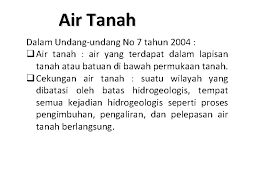 Dibawah ini soal dan jawaban buku siswa ipa kelas 9 uji 4. Air Tanah Air Tanah Dalam Undangundang No 7