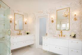 See more ideas about bathroom design, timeless bathroom, white bathroom designs. Modern Glamorous Bathroom With Gold Accents Crystal Cabinets