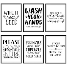 A free printable flush the toilet signs of. 20 Hilarious Bathroom Printable Signs 100 Prints From 5 Sizes Home Faith Family Llc