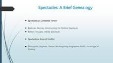 Mediated spectacles, social media and social change | PPT