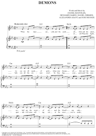Demons Flute Sheet Music Clarinet Sheet Music Saxophone Sheet Music