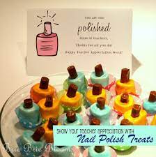 Show Your Teacher Appreciation With Nail Polish Treats Brie Brie Blooms Teacher Appreciation Cute Teacher Gifts Presents For Teachers