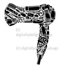 Hair Dryer Svg Hairdresser Hairdressing Salon Design Hairdresser Logo
