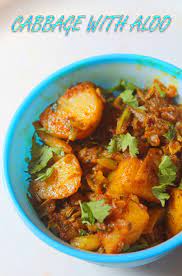 Cabbage With Potato Curry Recipe Cabbage Aloo Sabzi Recipe Yummy Tummy Sabzi Recipe Curry Recipes Cabbage Recipes Indian