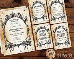 Wedding Invitations Gothic Frame Set Template Rustic Package Etsy Printable Invitations Wedding Templates Printable Printing Websites