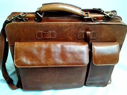 Wilsons Vintage Alla Moda Bellezza Leather Briefcase In Rich Cognac Leather Briefcase Wilsons Leather Leather