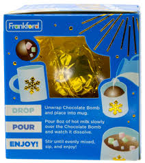 Frankford S Hot Chocolate Bomb 1 6oz Walmart Com Walmart Com Hot chocolate bombs or hot cocoa bombs are cute lil balls of chocolate that you put into a mug. frankford s hot chocolate bomb 1 6oz