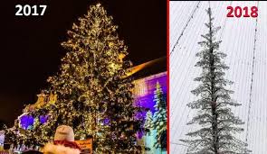 Bucuresti | 11.12.2017 brad de craciun (882 vizualizari). Video Bradul De CrÄƒciun Din PiaÈ›a Mare Sibienii Nu Il Prea Plac Ora De Sibiu