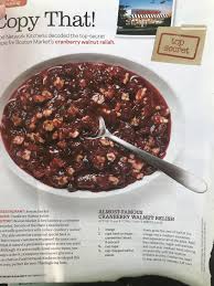Bring to a boil over medium heat. Cranberry Walnut Relish Food Cranberry Boston Market