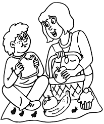 Click on each thumbnail below to download and print each coloring page in pdf format. Coloring Pages Picnics Coloring Home
