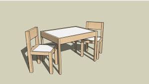 3d Warehouse View Model Childrens Table Table Coffee Table