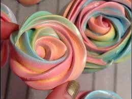 2 large egg whites, 1/2 cup sugar. Rainbow Rose Meringue Cookies Youtube