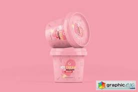 Download Ice Cream Jar Packaging Mockup Free Download Vector Stock Image Photoshop Icon