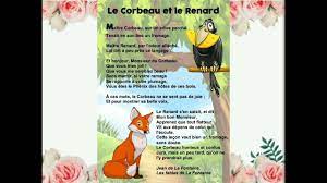 Poème "Le corbeau et le renard". - YouTube