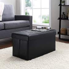On top of the ottoman, add a tray for placing snacks or candles, along with coaster sets and maybe one book or magazine which stands. Red Barrel Studio Quinnes 30 Wide Faux Leather Tufted Rectangle Storage Ottoman With Storage Reviews Wayfair
