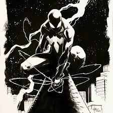 Creeesart On Twitter: "Tried Doing Another Quick Drawing But This Took A  Bit Longer.. Black Spider-Man! #Spiderman #Symbiote #Art #Marvel  Https://T.co/Sagmrioutp" / Twitter