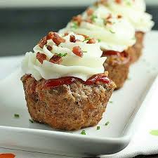 Meatloaf Mashed Potato Cupcakes Recipe Recipe Recipes Food Meatloaf Cupcakes
