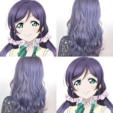髪型 髪色 ヘアカラー ヘアスタイル 透明感 小顔 グラデーションカラー インナーカラー ブラウン ベージュ グレージュ アニメ anime キャラクター character ラブライブ 髪 色 冬 髪型 グラデーション カラー