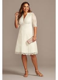 Shop david's bridal extensive selection of plus size wedding dresses available in extended sizes. Plus Size Wedding Belle Short Dress David S Bridal