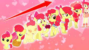 🦄My Little Pony Apple Bloom 🍎 Characters GROWING UP 2022  🌈👉@sweetponylife​ - YouTube