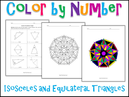 What is an isosceles triangle? Isosceles And Equilateral Triangles Color By Number Teaching Resources