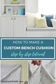 How To Make A Bench Seat Cushion With Box Corners Diy Bench Seat Bench Seat Cushion Custom Bench Cushion
