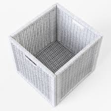 Rattan Basket Ikea Branas White Color Rattan Basket Rattan Ikea