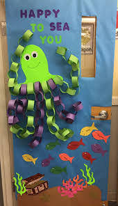Under the sea classroom themes featuring sea buddies® catch the wave of learning fun! Ocean Themed Classroom Door Ocean Theme Classroom Classroom Door Door Decorations Classroom