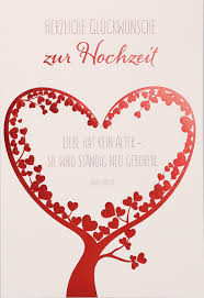 12x romantische glückwunschkarte zur hochzeit mit herz blumen: Gluckwunschkarte Herzliche Gluckwunsche Zur Hochzeit