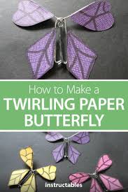 Fly in a figure 8 pattern. How To Make A Twirling Paper Butterfly Paper Crafts Diy Kids Paper Butterfly Flying Butterfly Card