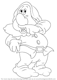 What is the real name of the seven dwarfs in snow white? Learn How To Draw Sneezy Dwarf From Snow White And The Seven Dwarfs Snow White And The Seven Dwarfs Step By Step Drawing Tutorials
