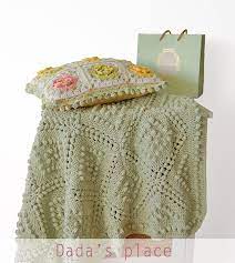 Gorgeous bedspread, single or double width. Vintage Style Crochet Blanket Pattern