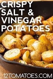 Crispy Salt And Vinegar Potatoes Recipe Salt And Vinegar Potatoes Salt Potato Recipe Potatoes