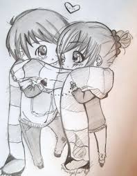 Couple Love Chibi By Chippersworld On Deviantart Cute Drawings Cute Chibi Couple Chibi Drawings