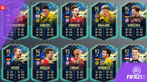 Mbabu looks insaaaaaaane and so does kimmich, mbabu has stupid physical attributes that should never be on any card lol while kimmich is the best all around rb we have seen in a minute. Fifa 21 Bundesliga Tots Live Full Squad Arrives Sbcs Objectives Everything You Need To Know