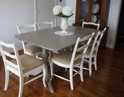 Chalk paint was just the thing needed to transform them into a matching pair fit for the modern age. Pin By Kim Frazee On Chalk Paint Kitchen Table Settings Dining Room Table Painted Kitchen Tables