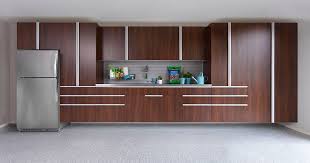 Wood grain garage cabinets stand out with clean designs and a modern look. How Much Do Garage Cabinets Cost