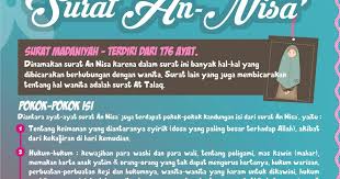 Check spelling or type a new query. Bacaan Teks Latin Surat An Nisa Qs Surat Dan Ayat