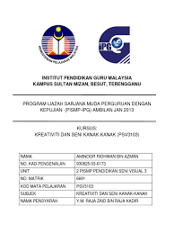 Text of template muka depan assignment. Contoh Muka Depan Assignment