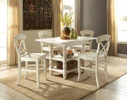 Counter height bistro dining set to be bar dining table set this set includes 1 counter height table and 2 padded stools. Riverside Regan 5pc Counter Height Dining Set In Farmhouse White By Dining Rooms Outlet