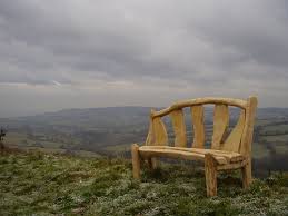 Garden bench (with back) £480.00. Chestnut And Oak Bench Ed Brooks Ed Brooks