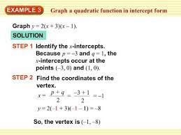 What is the general equation for quadratics? Understand That The X Intercepts Of A Quadratic Relation Are The Solutions To The Quadratic Equation Factor A Quadratic Relation And Find Its X Intercepts Ppt Download