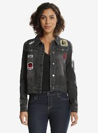 We Love Fine Star Wars Dark Side Womens Denim Jacket Black Dark Side Star Wars Denim Jacket Women Denim Jacket
