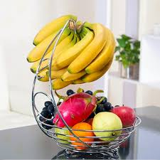 By gourmet basics by mikasa. Fruit Bowl Basket With Banana Hanger Chrome Wire Metal Basket Fruit Holder Buy Fruit Bowl Basket Fruit Bowl Mesh Fruit Bowl Product On Alibaba Com
