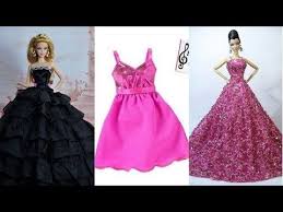 Diy Barbie Dresses With Making Easy No Sew Clothes For Barbies Creative For Kids Youtube Barbie Dress Doll Dresses Diy Barbie Wedding Dress